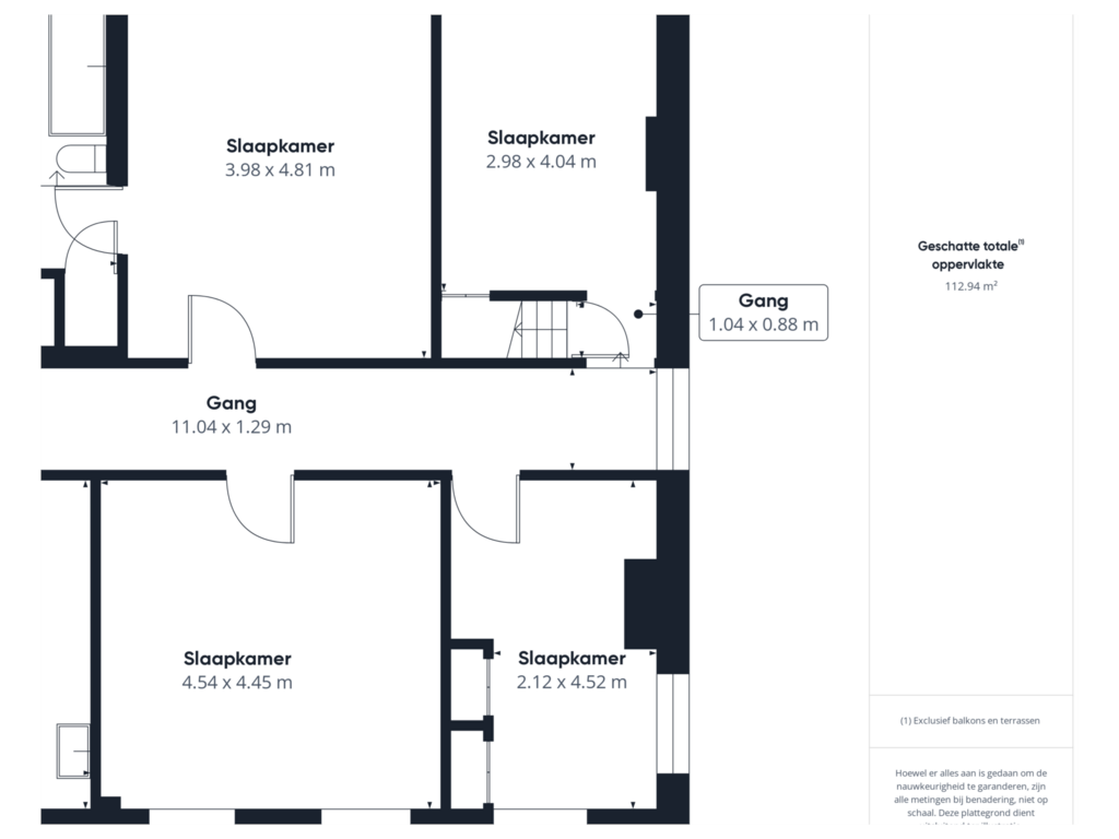 View floorplan of Eerste verdieping of Markt 5