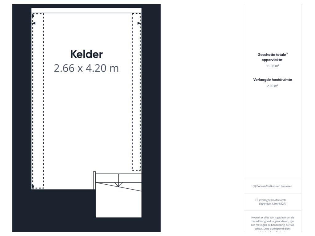 View floorplan of Kelder of Markt 5