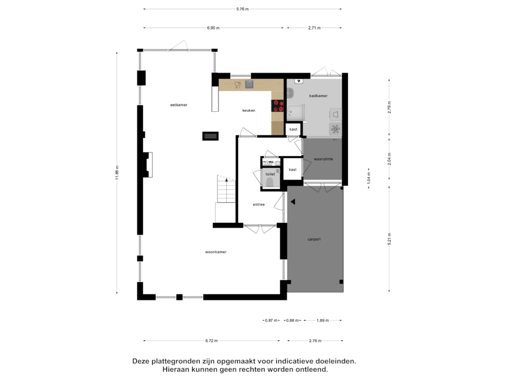 View floorplan of Begane Grond of Kalte Herberg 3