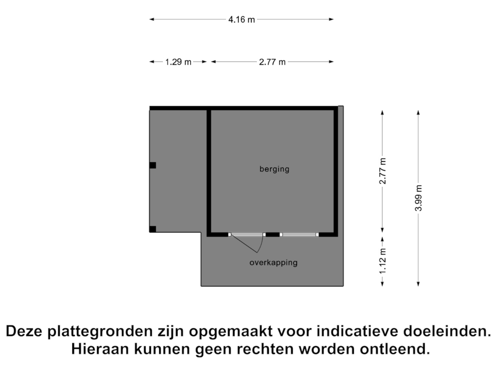 View floorplan of Berging of Kalte Herberg 3