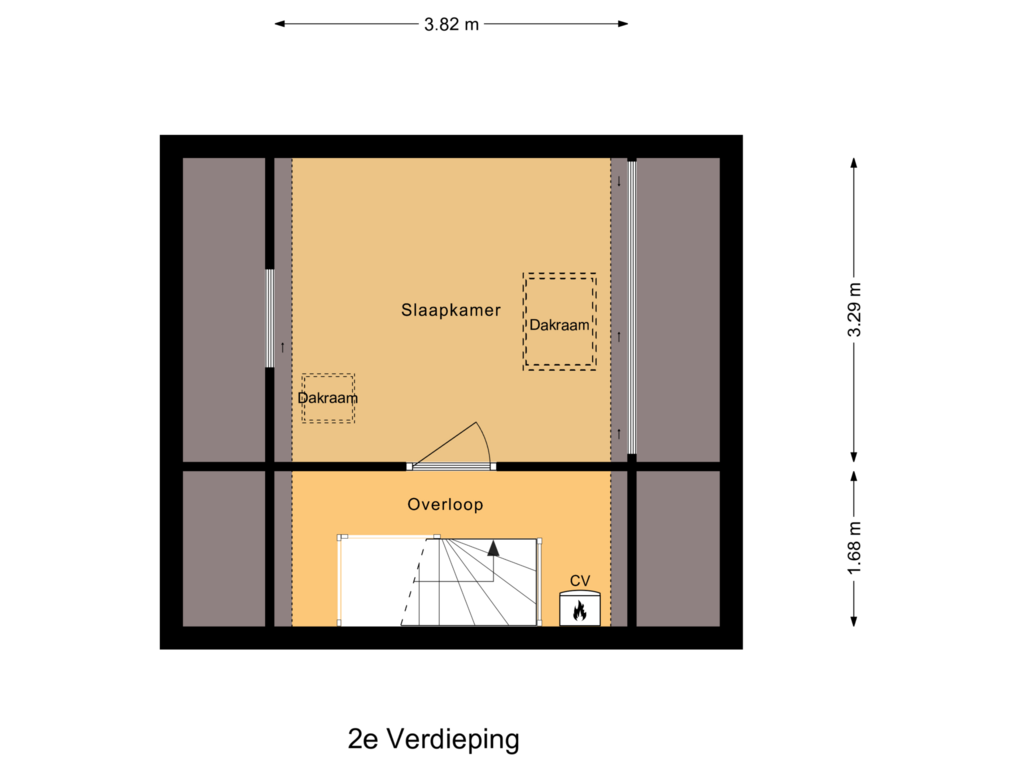 Bekijk plattegrond van 2e Verdieping van Rietakker 31