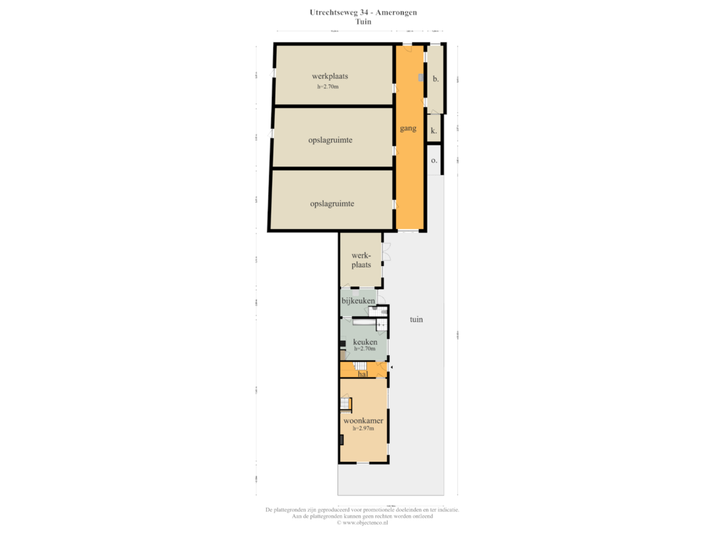 View floorplan of Tuin of Utrechtsestraatweg 34