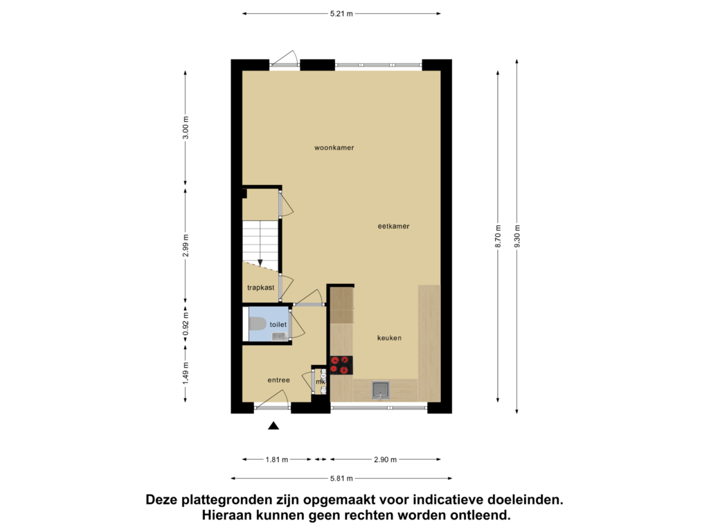 Bekijk plattegrond van Begane Grond van Gelaarsde Kat 69