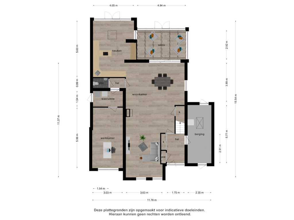 Bekijk plattegrond van Begane grond van Park Overwater 12