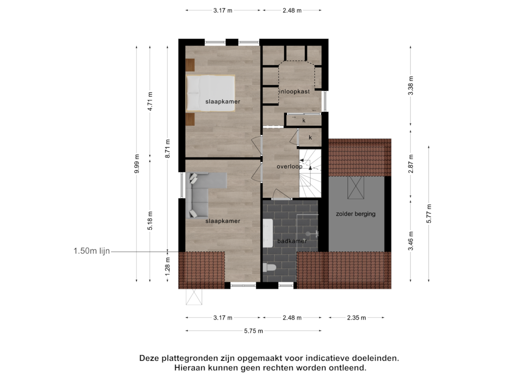 Bekijk plattegrond van 1e verdieping van Park Overwater 12