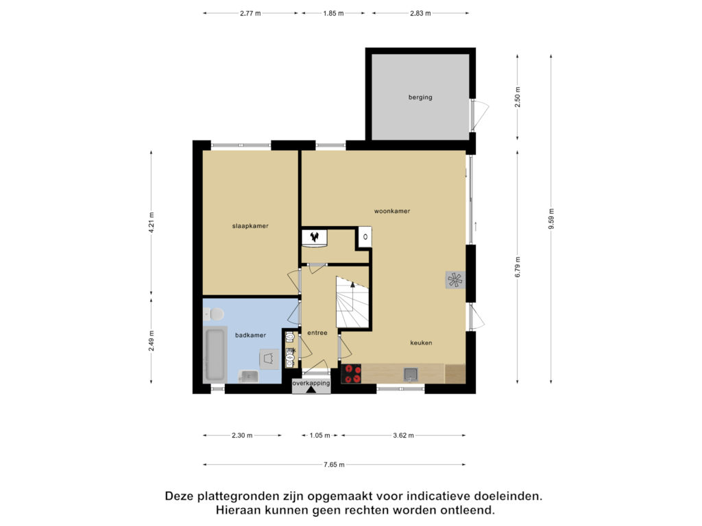 Bekijk plattegrond van Begane Grond van Schoneveld 83