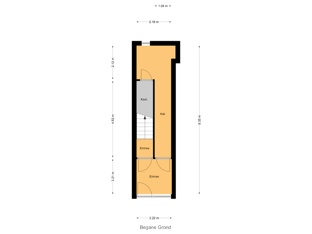 View floorplan of Begane Grond of Koestraat 9