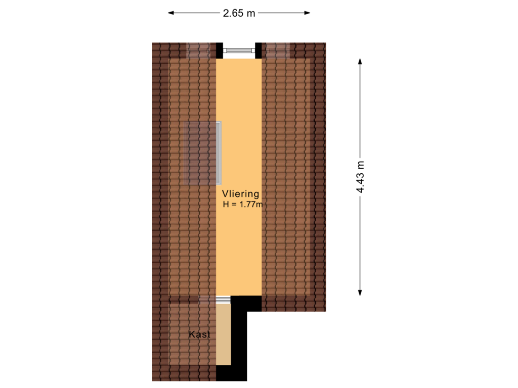 View floorplan of Vliering of Kade 18