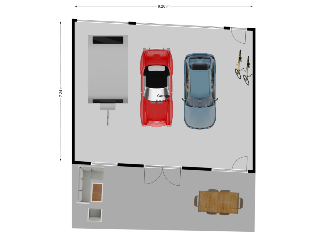 View floorplan of Garage of Kade 18