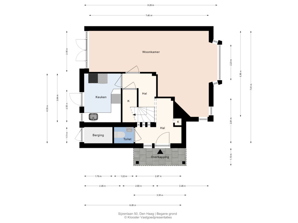 Bekijk plattegrond van Begane grond van Sijzenlaan 50