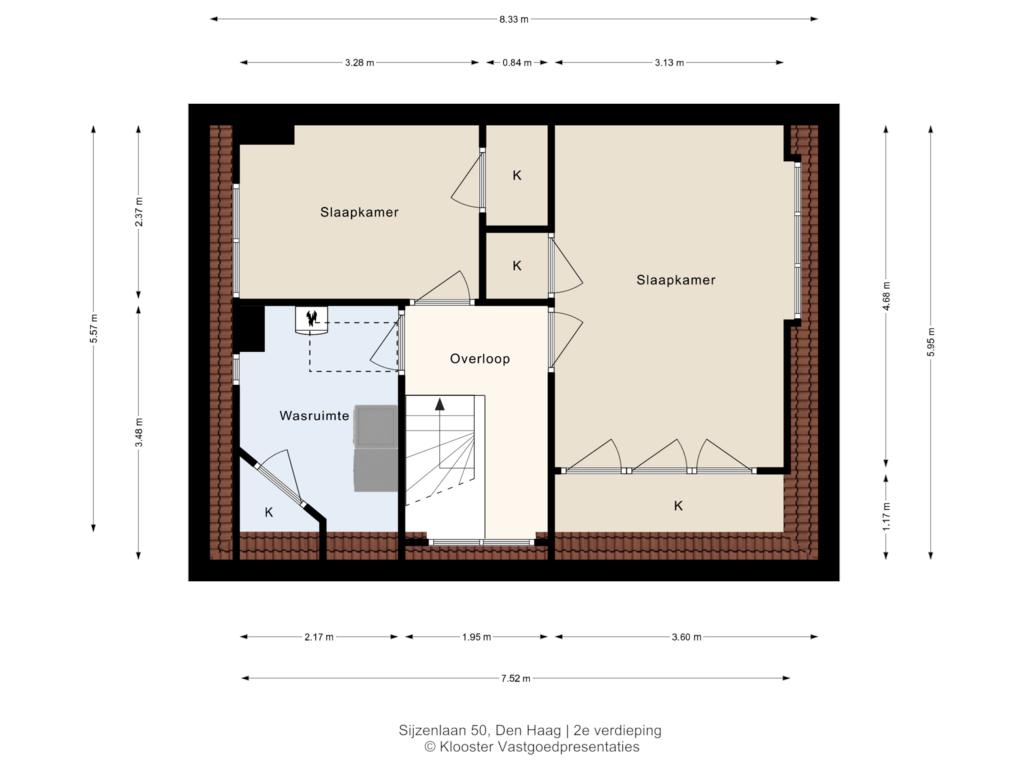 Bekijk plattegrond van 2e verdieping van Sijzenlaan 50