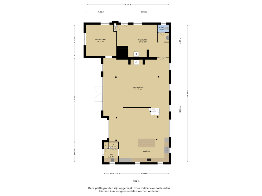 Bekijk plattegrond van begane grond van Kaathoven 3