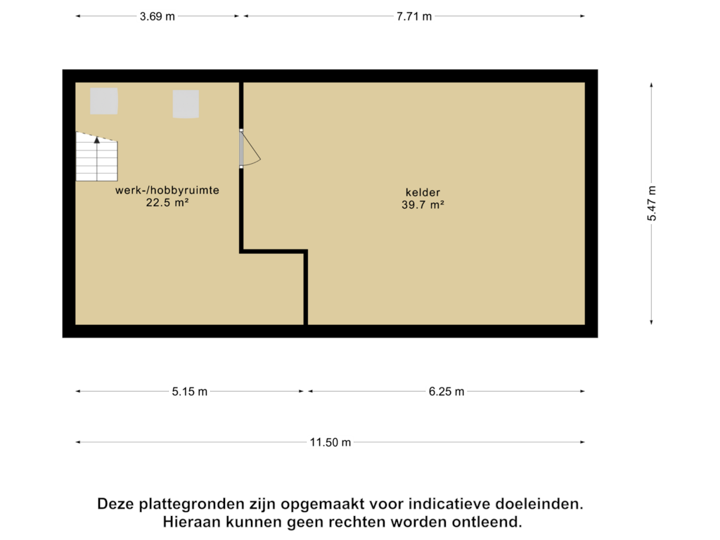 Bekijk plattegrond van bijgebouw - souterrain van Kaathoven 3