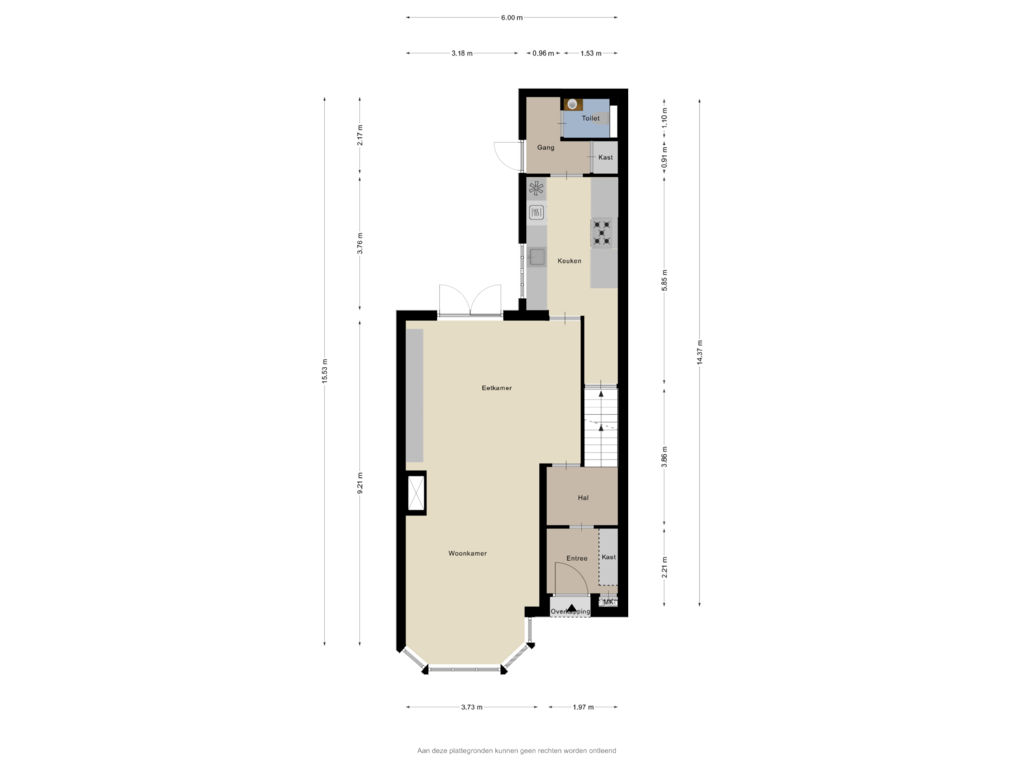 Bekijk plattegrond van Begane Grond van Hertog Hendrikstraat 24