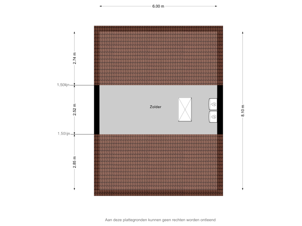 Bekijk plattegrond van Zolder van Hertog Hendrikstraat 24