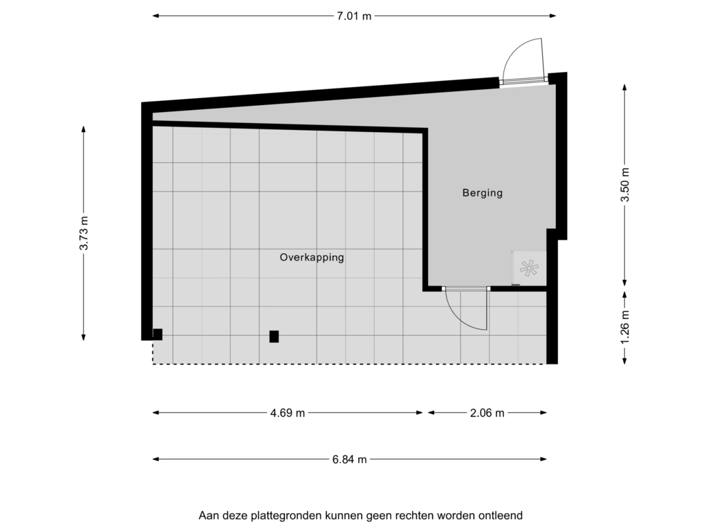 Bekijk plattegrond van Berging van Hertog Hendrikstraat 24