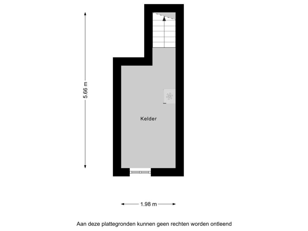 Bekijk plattegrond van Kelder van Hertog Hendrikstraat 24