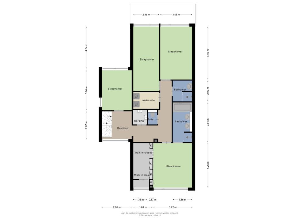 View floorplan of Eerste Verdieping of Hofvliet 87