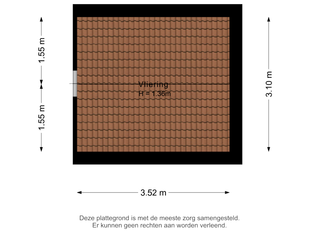 Bekijk plattegrond van Derde verdieping van Amer 74