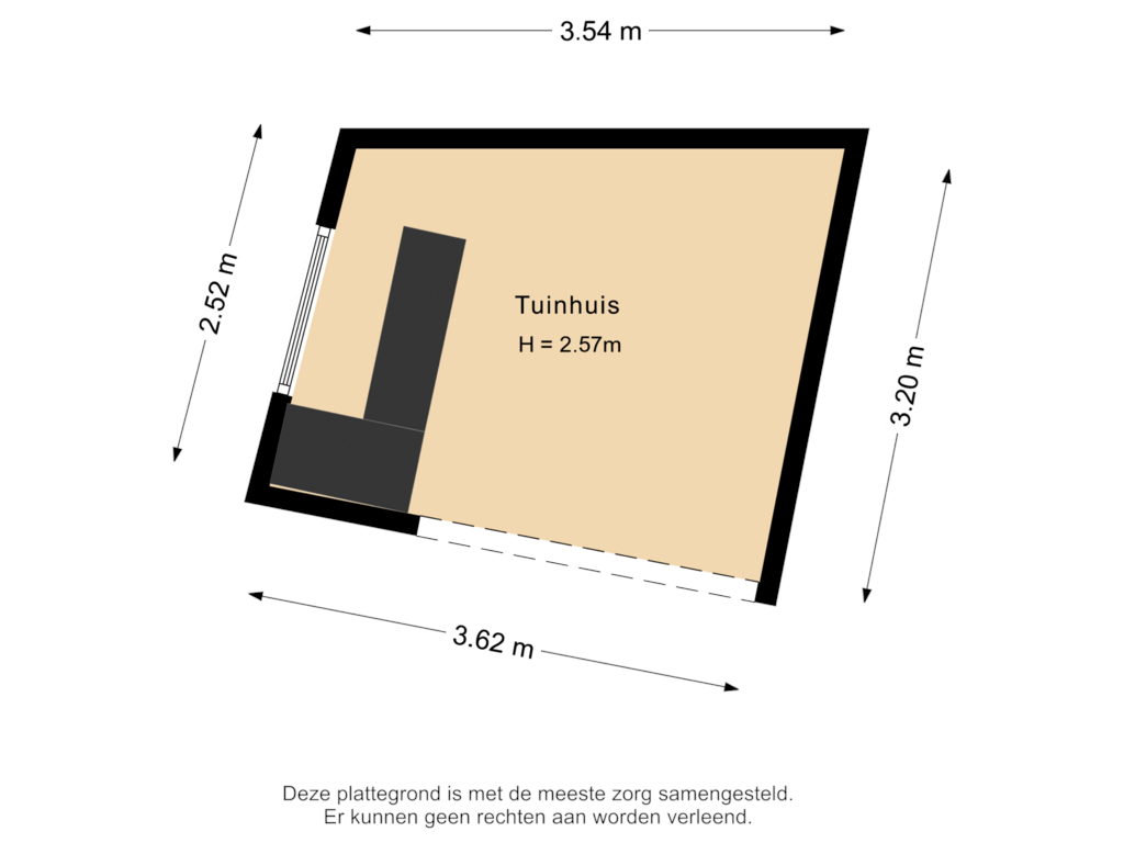 Bekijk plattegrond van Tuinhuis van Amer 74