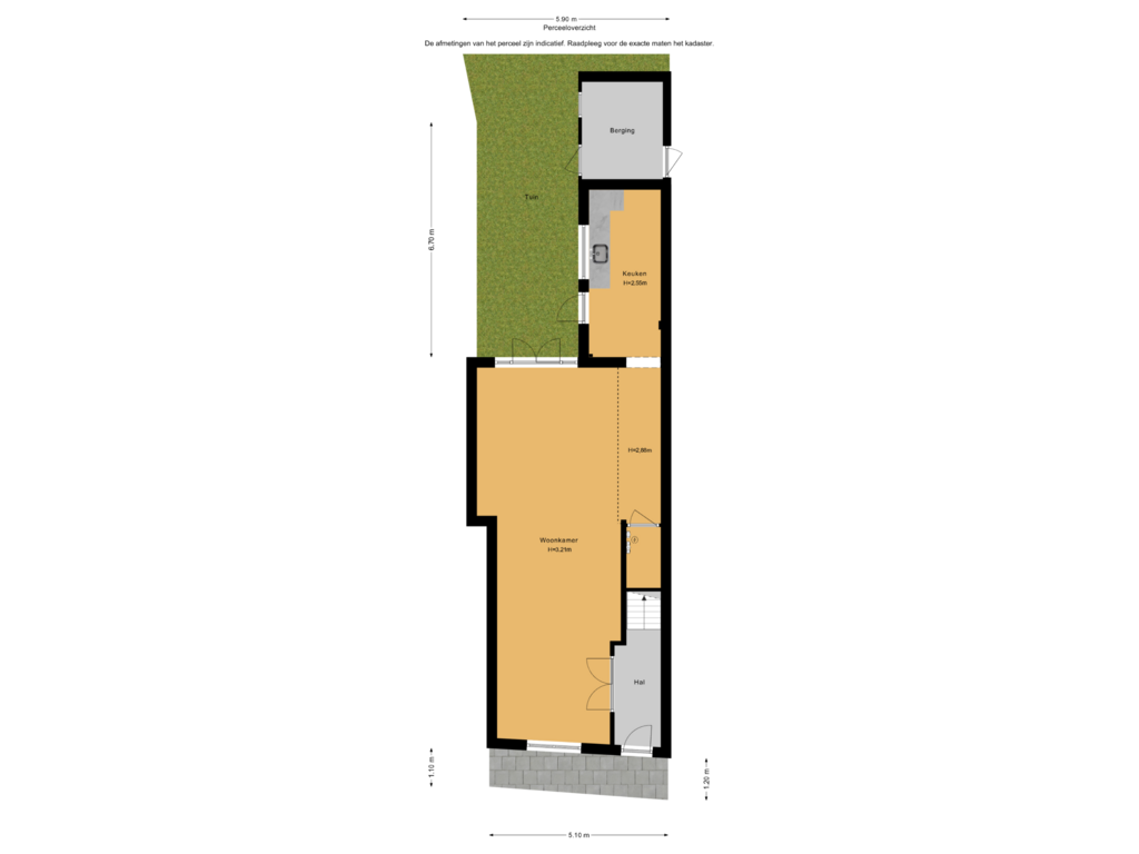 View floorplan of Perceeloverzicht of Spoorsingel 33