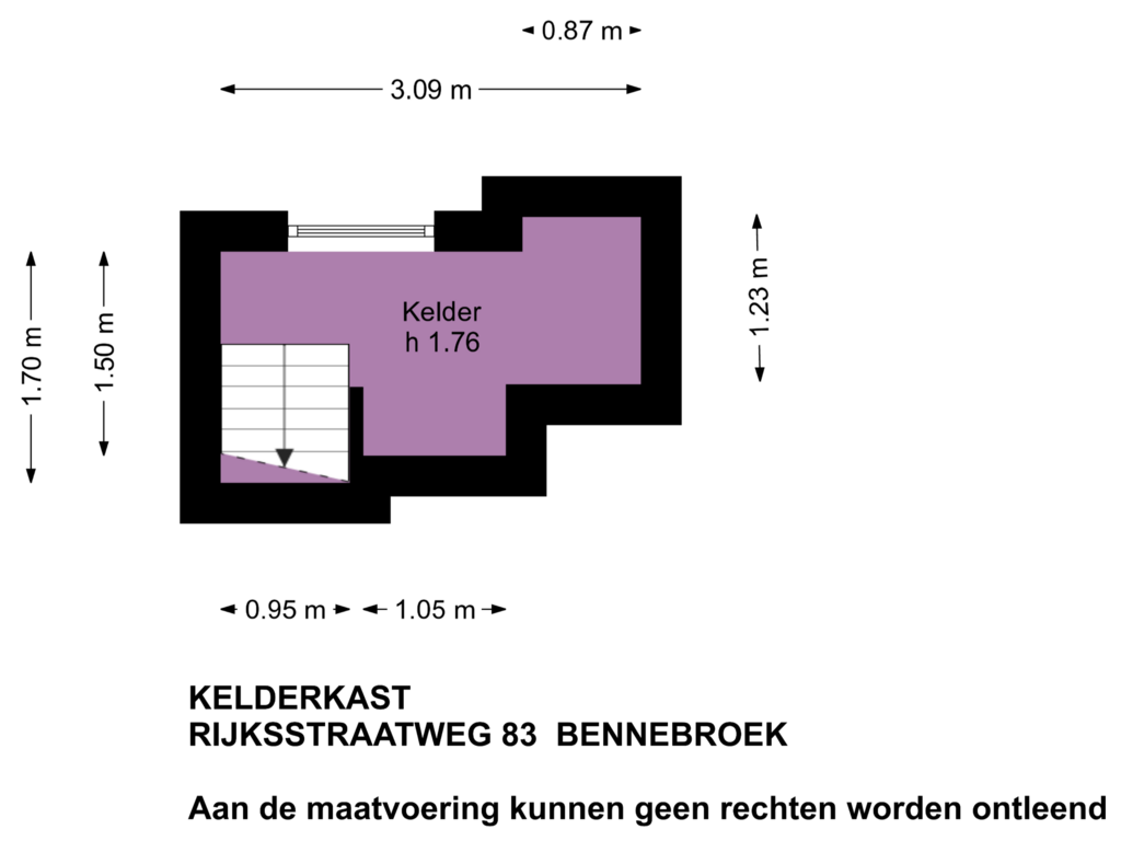 View floorplan of Kelderkast of Rijksstraatweg 83