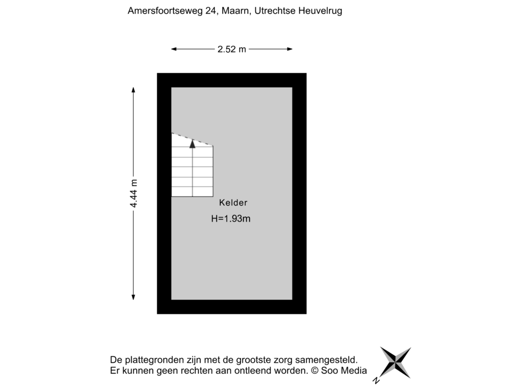 View floorplan of Kelder of Amersfoortseweg 24