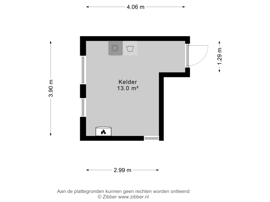 View floorplan of Kelder of Emmerikseweg 2