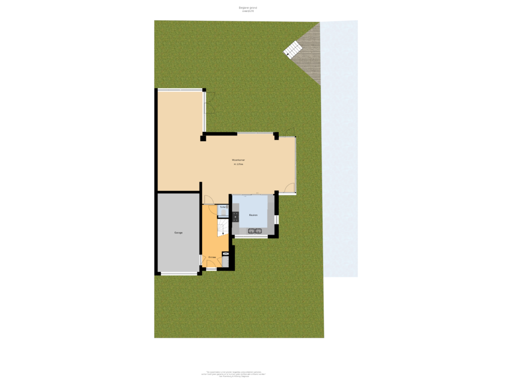 Bekijk plattegrond van Begane grond overzicht van John Raedeckerhof 29