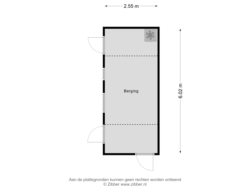 Bekijk plattegrond van Berging van Wijsstraat 57