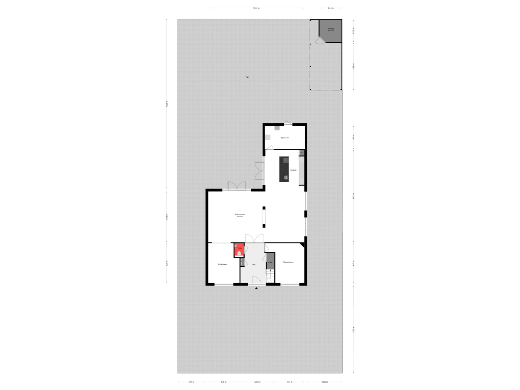 View floorplan of Perceel of Aresstraat 6