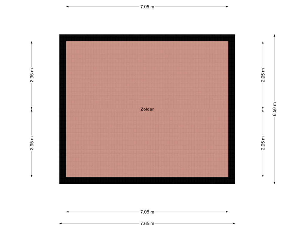 View floorplan of Zolder of Eiland 2-A