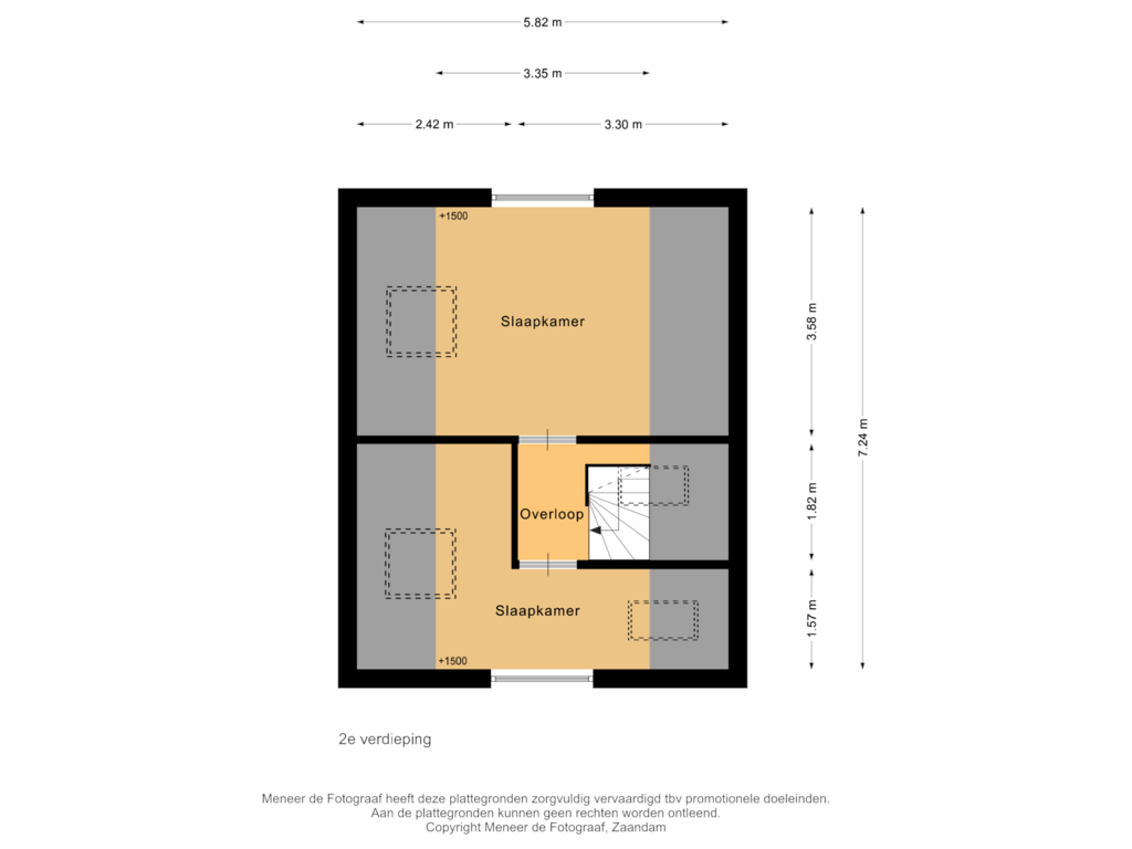 Bekijk plattegrond van 2e verdieping van Schoterveld 47