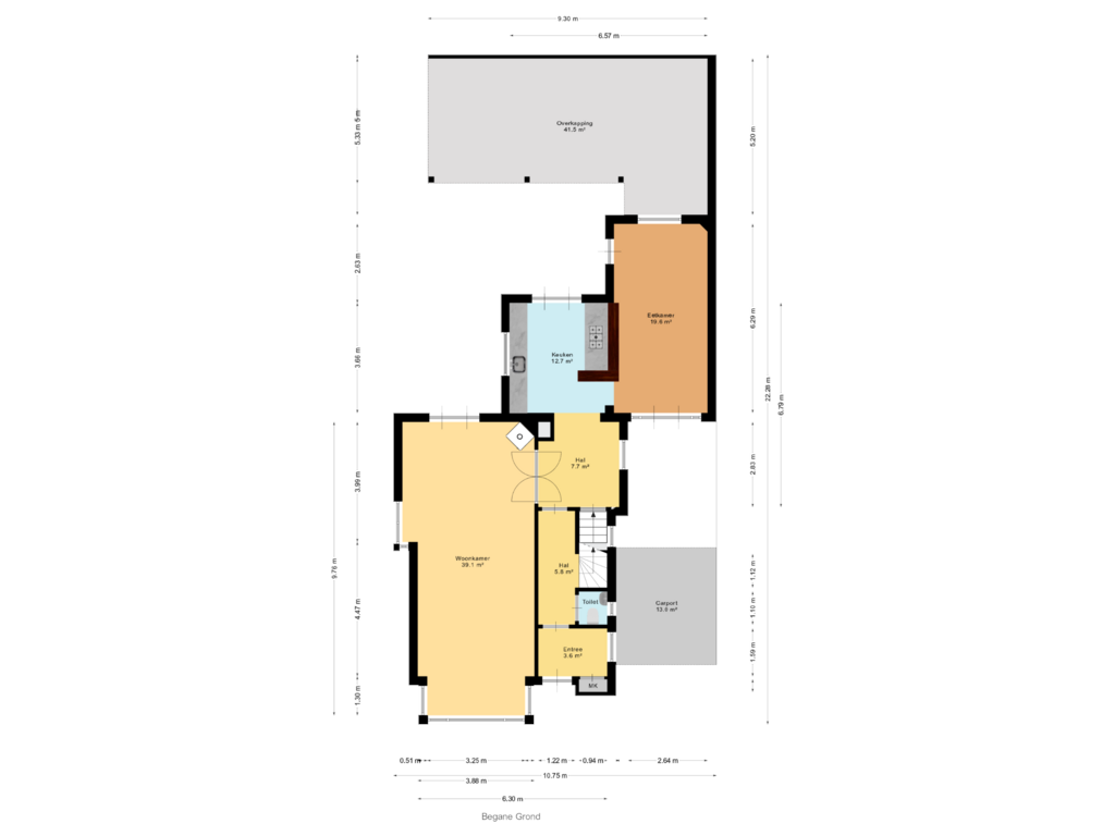 View floorplan of Begane Grond of Tussenlanen 3