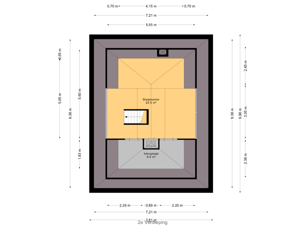 View floorplan of 2e Verdieping of Tussenlanen 3