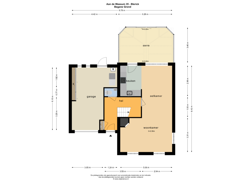 View floorplan of Begane Grond of Aan de Wassum 35