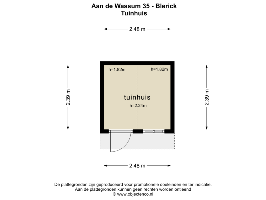 View floorplan of Tuinhuis of Aan de Wassum 35