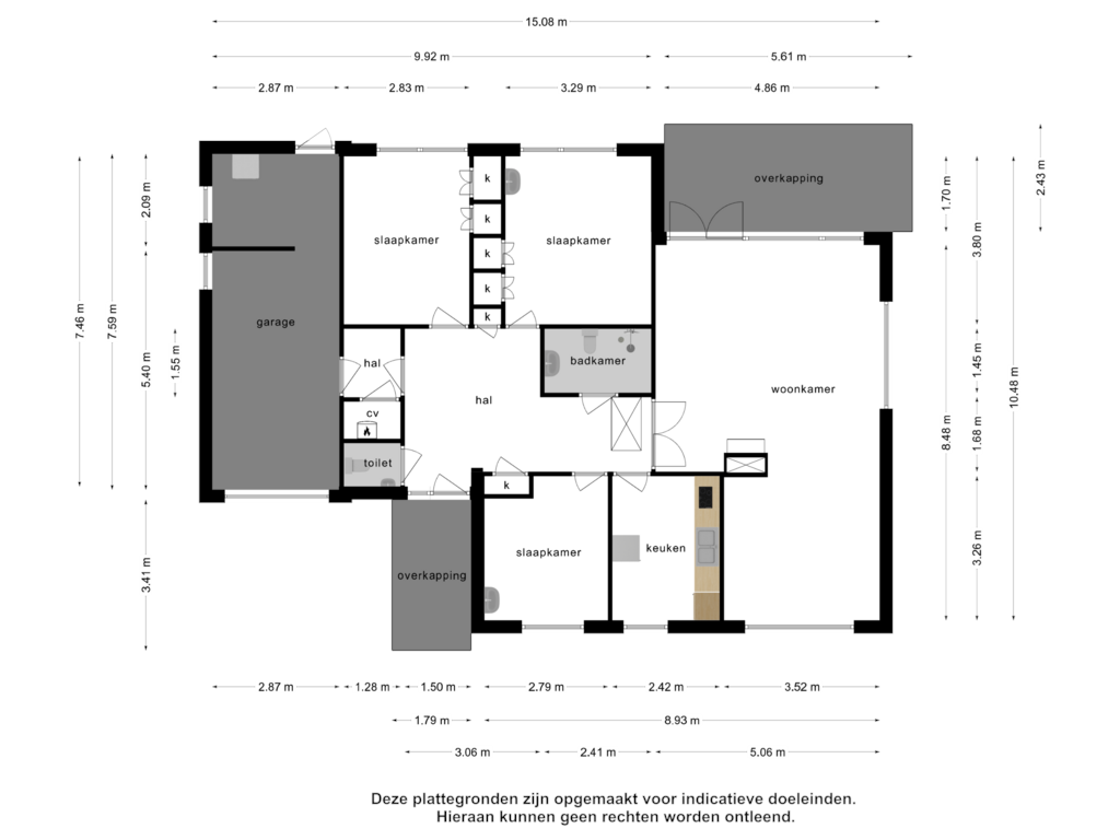 View floorplan of Begane grond of Oosterpark 3