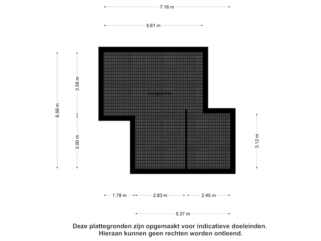 View floorplan of 1e verdieping of Oosterpark 3