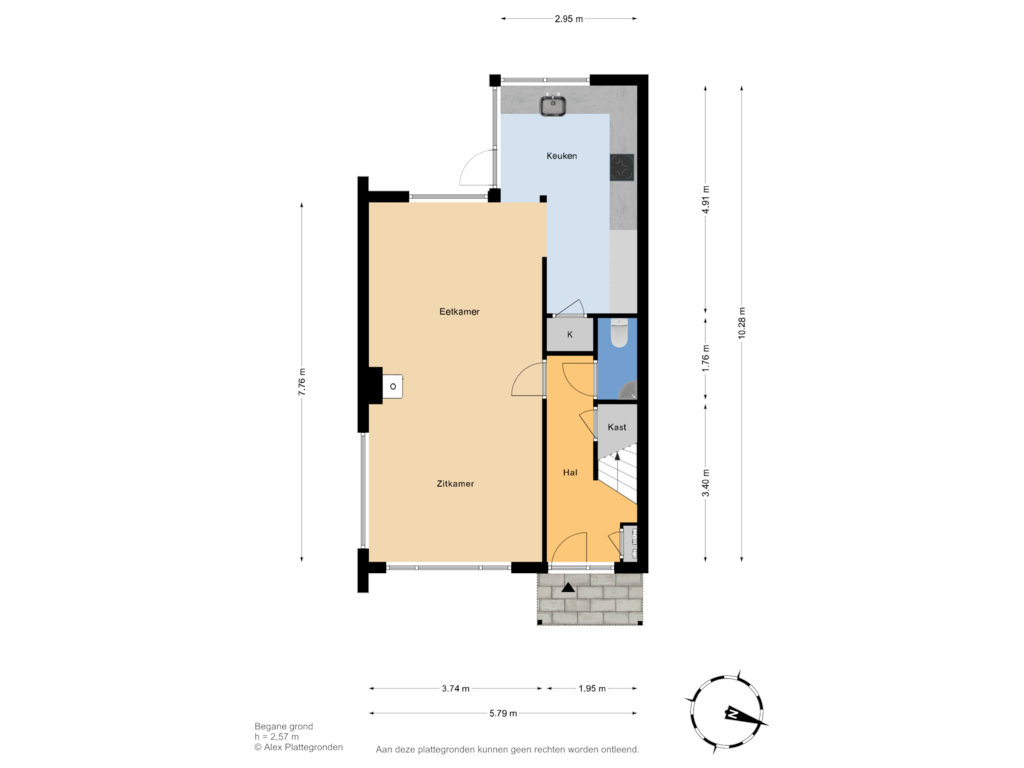 Bekijk plattegrond van Begane grond van Meermanstraat 132