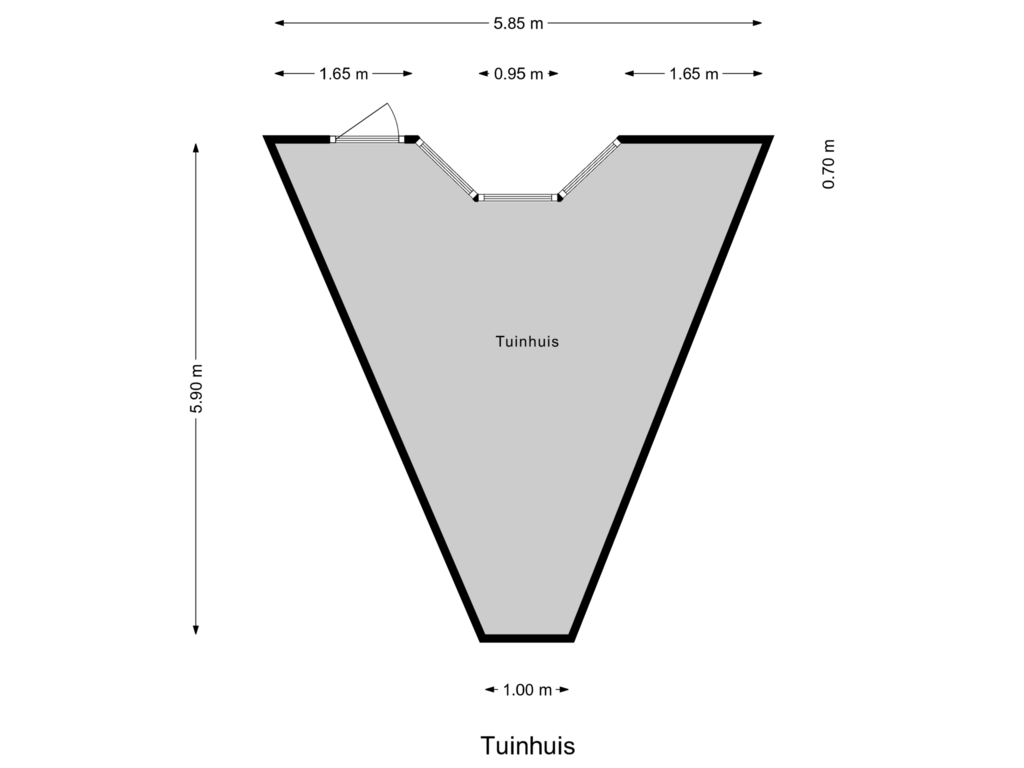 Bekijk plattegrond van Tuinhuis van Steenoven 7