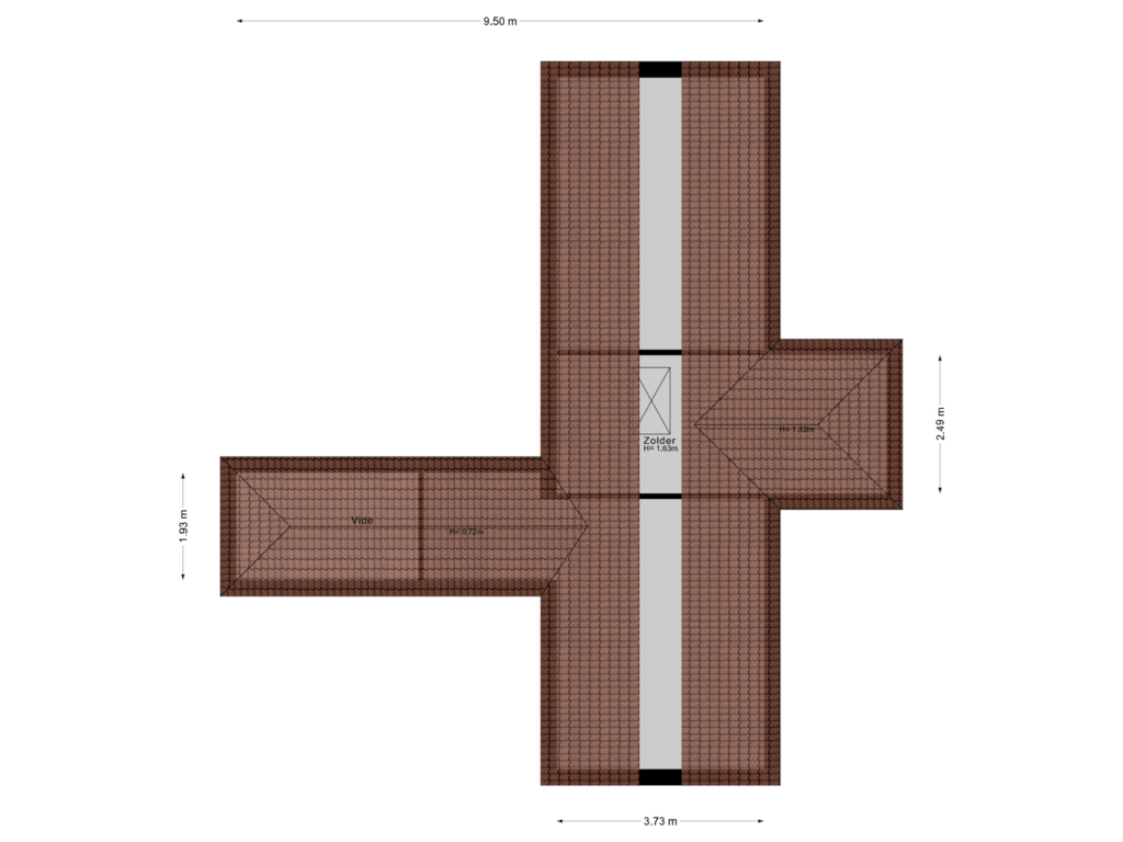 Bekijk plattegrond van 2e Verdieping van Steenoven 8