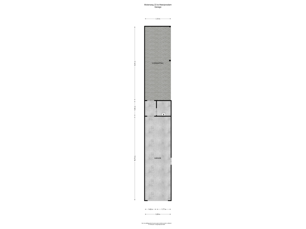 Bekijk plattegrond van Garage van Molenweg 23