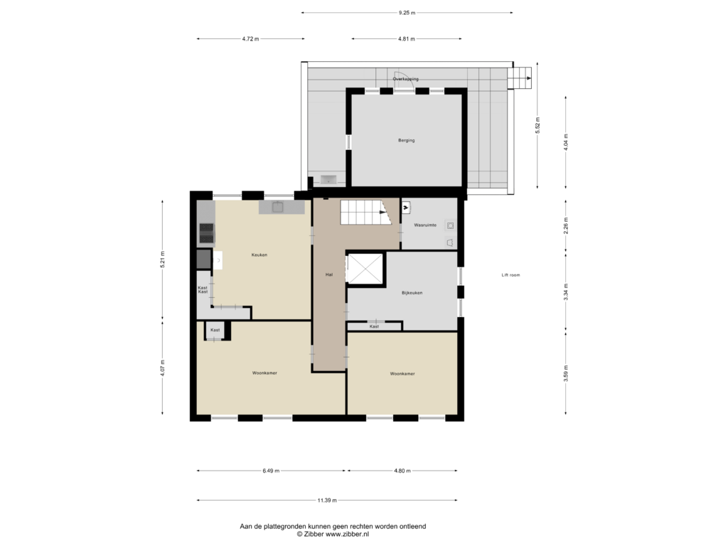 Bekijk plattegrond van Souterrain van Beertsterstraat 5