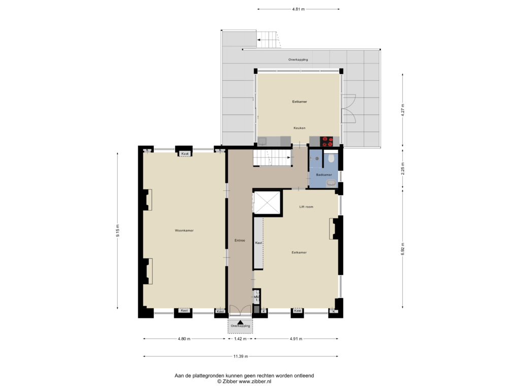 Bekijk plattegrond van Begane grond van Beertsterstraat 5