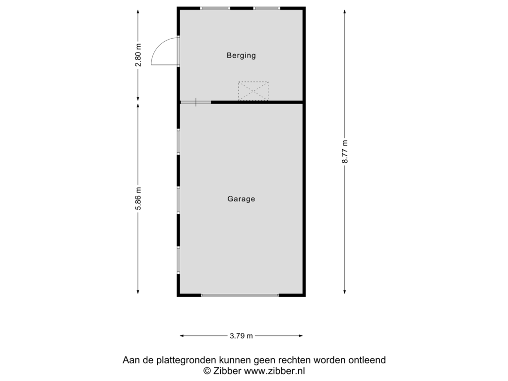 Bekijk plattegrond van Garage van Beertsterstraat 5