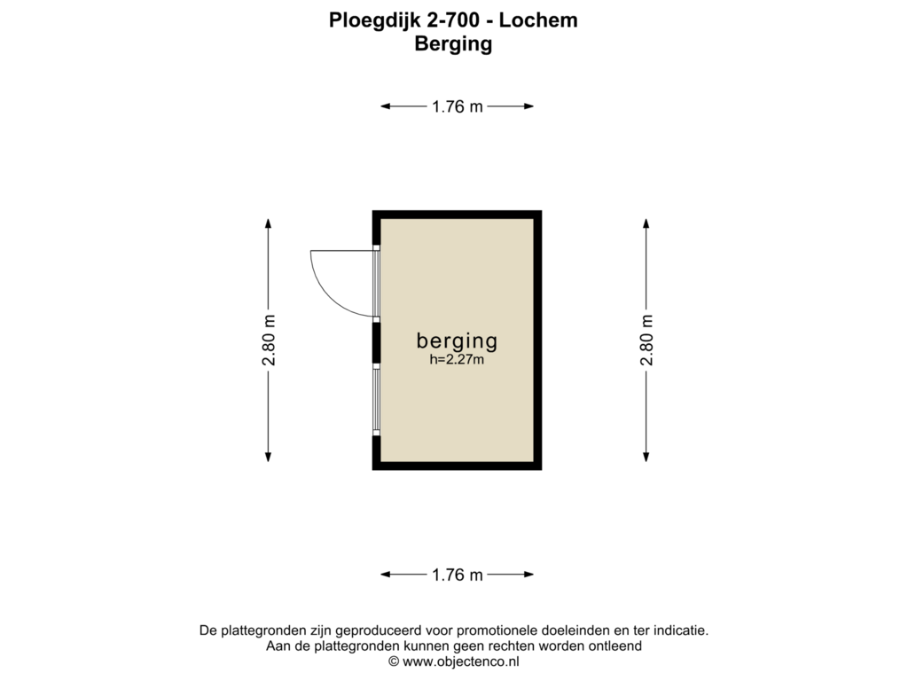 Bekijk plattegrond van BERGING van Ploegdijk 2-700