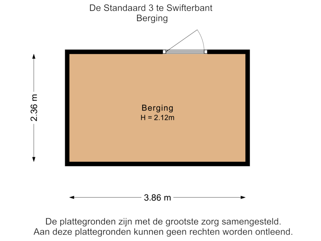 Bekijk plattegrond van Berging van De Standaard 3