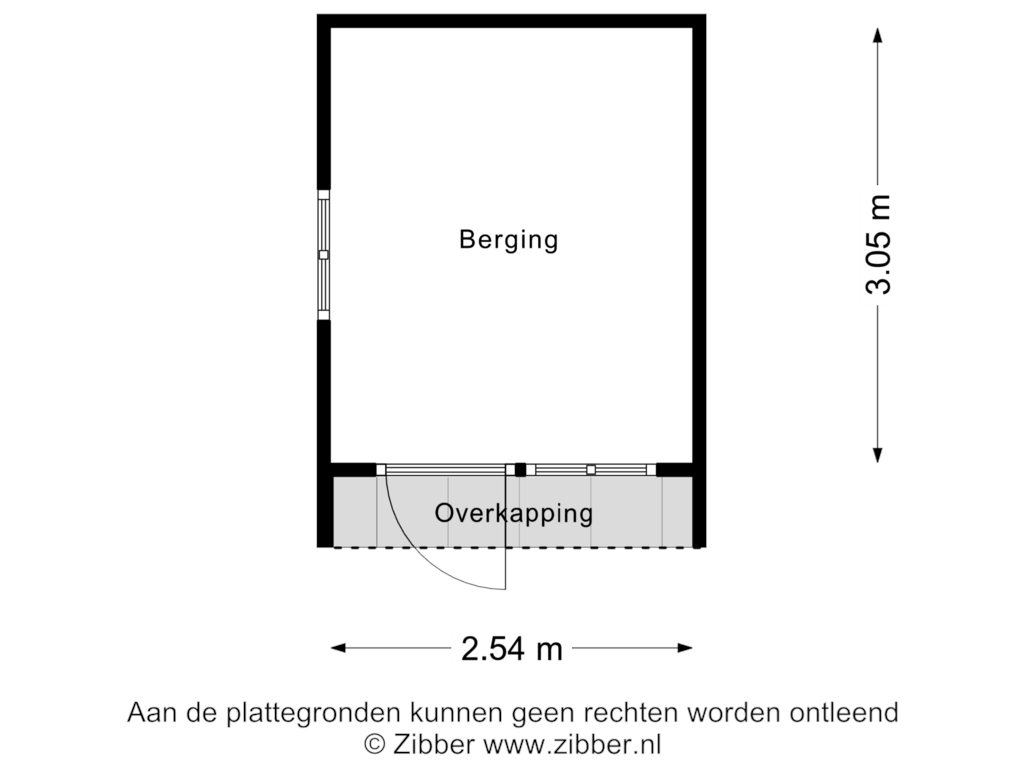 Bekijk plattegrond van Berging van Meester van Coothstraat 31-A