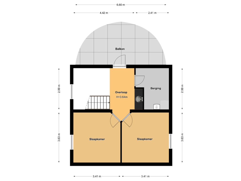 Bekijk plattegrond van Floor 1 van Plaswijk 60